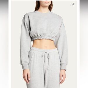 Alo Yoga Devotion Crop Pullover Fleece Top